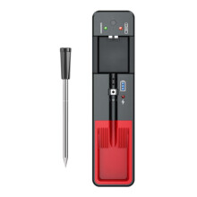 Verbessertes, intelligentes, kabelloses Fleischthermometer (2026) mit 6 Sensoren, digitales Lebensmittelthermometer, IP67 wasserdicht f