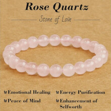 Pulsera de cuentas de piedras preciosas naturales, pulsera elástica de cristal de 8 mm para mujeres y hombres, joyería para yoga y med