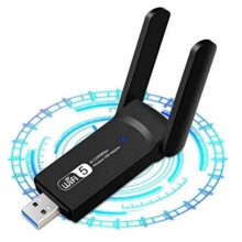 Προσαρμογέας WiFi διπλής ζώνης USB 3.0 2.4GHz 300Mbps και 5.8GHz 867Mbps με κεραία 5dBi για Mac και