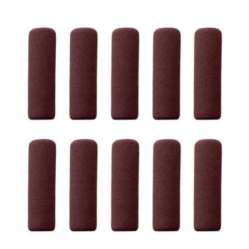 10Pcs Stift Grip Schaum Bleistift Halter Grip-Kaffeefarbe