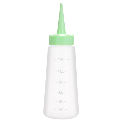 120 ml Haaröl-Applikatorflasche, Friseur-Färbeflasche,-Grün