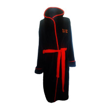 (M-L, Black) AC/DC Unisex Adult Logo Coral Fleece Dressing Gown