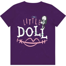 (3-4 Years, Purple) Nightmare Before Christmas Childrens/Kids Little Doll Cotton T-Shirt
