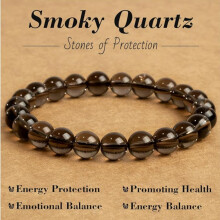 Bracciale con perline di pietre preziose naturali, elastico da 8 mm, gioiello con cristalli per uomo e donna, accessorio per yoga e med