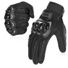 Guanti da moto touchscreen a dita intere per corse, arrampicata, caccia e sport all'aria aperta, resistenti, traspiranti, con protezion