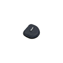 Custodia nera per cuffie, resistente alle cadute e alla pressione, organizer portatile per auricolari Bluetooth.