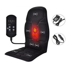 8-modus elektrisk massasjepute, dypvevsvibrasjonspute for full kroppsavlastning, ergonomisk rygg- og setemassasjeapparat for