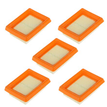 5 stk. luftfiltre for ryddesakser, kompatible med FS89, FS91, FS111 og FS131, 4180 141 0300 reservedeler