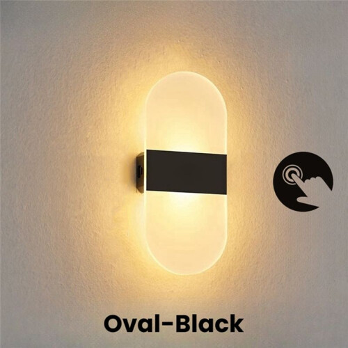 Touch Sensor  LED Wall Lamp: USB Rechargeable,Wireless,Acrylic Night Light for Bedroom,Kitchen,Modern Wall Sconces 2