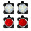 4 Pack USB Rechargeable Bicycle Light Set LED Front and Rear Lights Red and White Waterproof 1