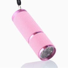 Jasna mini latarka z 9 diodami LED, przenośna latarka kieszonkowa, różowa, do codziennego użytku w pomieszczeniach i na zewnątrz
