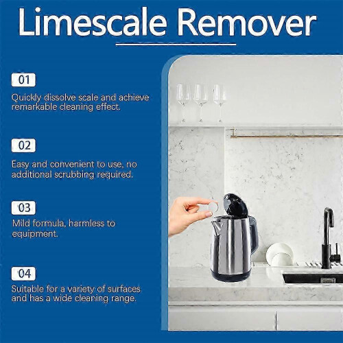 (2pcs) Scale Cleaning Effervescent Tablet Stainless Steel Kettle Scale Cleaning Tablet Lemon Scale Cleaning Tablet