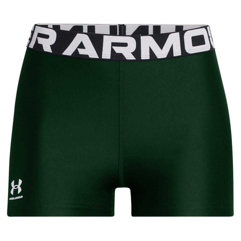 Under Armour (16 Uk S, Forest Green) Womens/Ladies Heatgear Compression Shorts