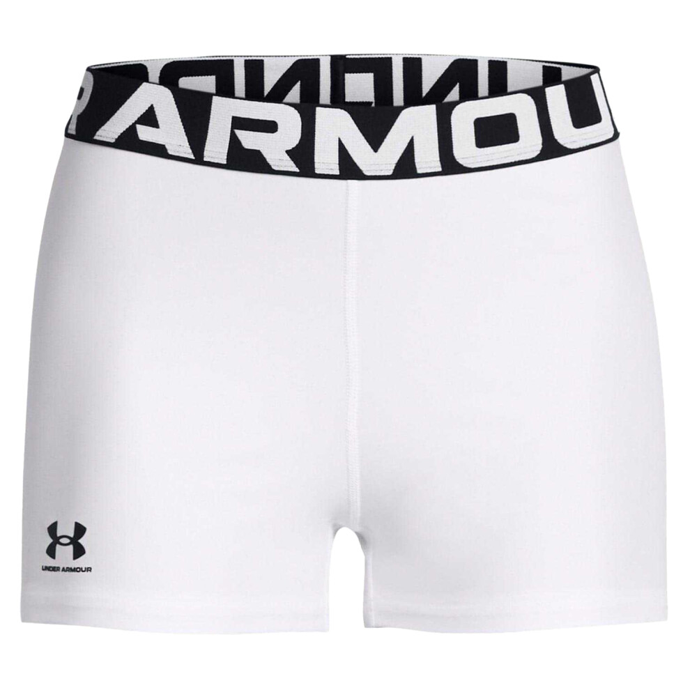Under Armour (14 Uk S, White) Womens/Ladies Heatgear Compression Shorts