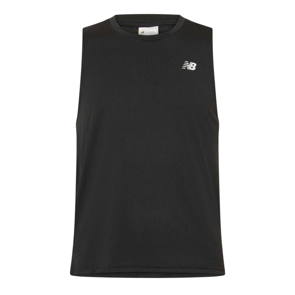 New Balance (L, Black) Mens Accelerate Running Tank Top