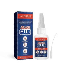 Jaysuing Glass Glue, Glass Ceramic Quick Bonding Repair Multi-Functional Acrylic Adhesive