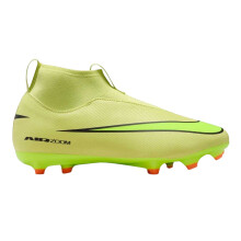 (2 UK, Volt/Crimson) Nike Childrens/Kids Mercurial Superfly 10 Firm Ground Football Boots