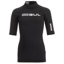 (7-8 Years, Black) Gul Childrens/Kids Short-Sleeved Rash Guard