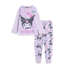 (3-4 Years, Purple) Hello Kitty Girls Kuromi Long Pyjama Set