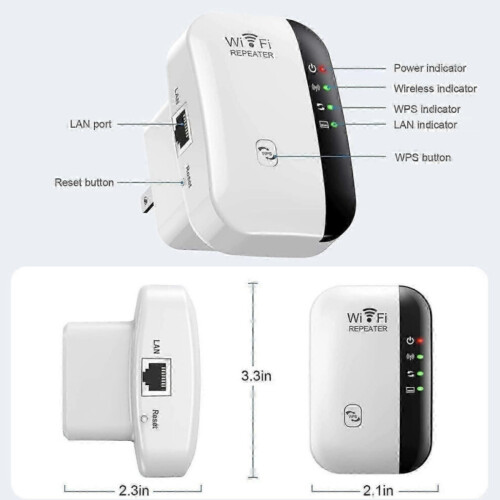 Επέκταση Wi-Fi, Ενισχυτής Γρήγορου Internet και Επαναλήπτης Σήματος, Καλύπτει 5.000 τ 1