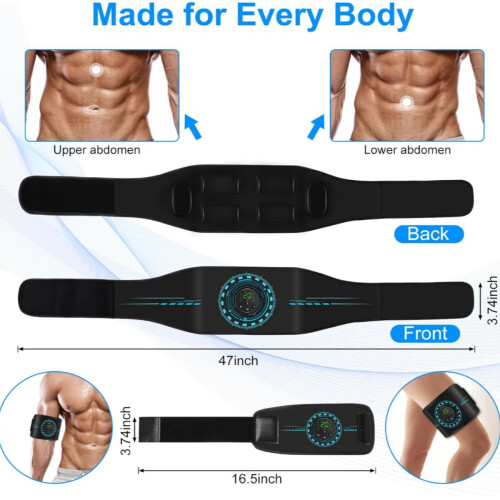 Τόνωση μυών ABS με διεγερτικό, συσκευασία 3 τεμαχίων για κοιλιά, χέρια και πόδ 1
