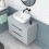 NES Home Wall Hung 800mm Matte Grey Drawers Vanity With Basin and Worktop 5