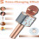 Ασύρματο μικρόφωνο καραόκε Bluetooth Rose Gold 4 σε 1 με ηχείο LED για παιδιά και ενήλι 3