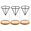 Kits de Cultivo de Árvore de Abacate com 3 Pacotes, Vaso de Sementes de Abacate de Vidro com Suporte Triangular e Base de Bambu, Vaso de Planta 1