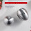 Stainless Steel Egg Timer, 60 Minute Mechanical Kitchen Timer for Cooking, Visual Manual Countdown Clock for Kids and Ad 3