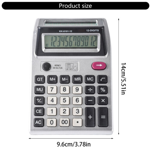 Calculatrice ergonomique à 12 chiffres pour une utilisation 1