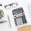 Calculatrice ergonomique à 12 chiffres pour une utilisation 3