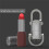 Portable LED Work Light Keychain Pendant USB Rechargeable Flashlight Keyring for Camping Pocket Sized Key Chain Tool 5