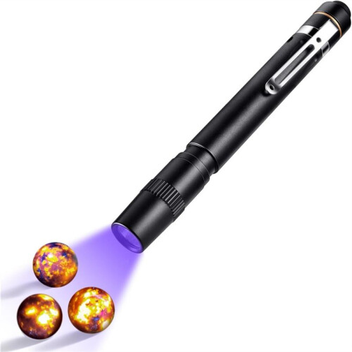 UV Flashlight for UV Glue Curing Light,Rock and Mineral Fluorescent Glowing,AC Leak Detection,Banknote Detection 1