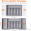 Expandable Utensil Organizer for Kitchen Drawer, Adjustable Silverware Tray for Cutlery, Spatulas and Tools 3