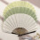 Ventilateur vintage en forme de coquille,-Blanc crème 3