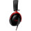 Cuffie da gioco cablate per PC e console, circumaurali con microfono, nere e rosse 3