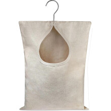 Handy Laundry Clothespin Bag-holds 100 Medium-sized Clothes Pins, Durable Polyester Material, Hook For Hanging