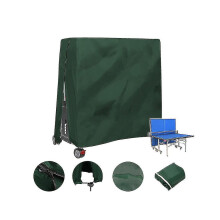 (green) Outdoor Waterproof And Dustproof Table Tennis Table Cover Table Tennis Table Cover 165x70x185cm