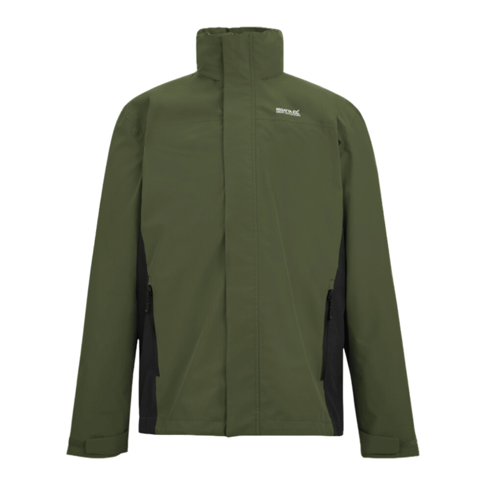 Regatta (Xxl, Dark Khaki/Black) Mens Matt Ii Waterproof Jacket