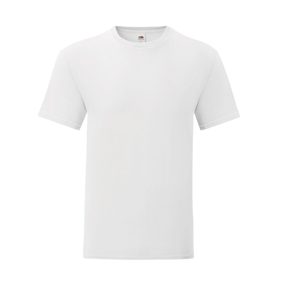 Fruit Of The Loom (M, White) Mens Iconic T-Shirt
