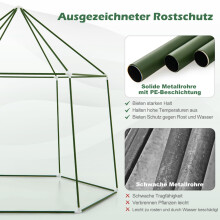 Raised Planter & Greenhouse Set (2-Piece) – Self-Watering Trellis Planter & Walk-In PE Greenhouse