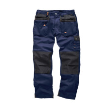 (36L, Navy) Scruffs Mens Plus Work Trousers
