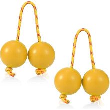 (Yellow) 2pairs Aslatua Shakers, Kashaka Musical Percussion Instrument, African Asalato Shaker Rattle, Aslatuas Rhythmic Ball, Music Egg Shaker
