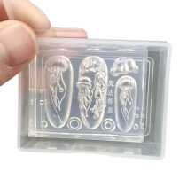 Silikon-Quallen-Nagelkunst-Tropfformen, Epoxidharz-Form,