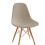 Housse de chaise extensible à dossier court, couleur-Moka clair 1