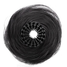 Postiche chignon Extensions de cheveux postiche Ă -Noir naturel