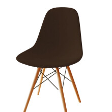 Housse de chaise en soie de lait, extensible, pour-Café profond