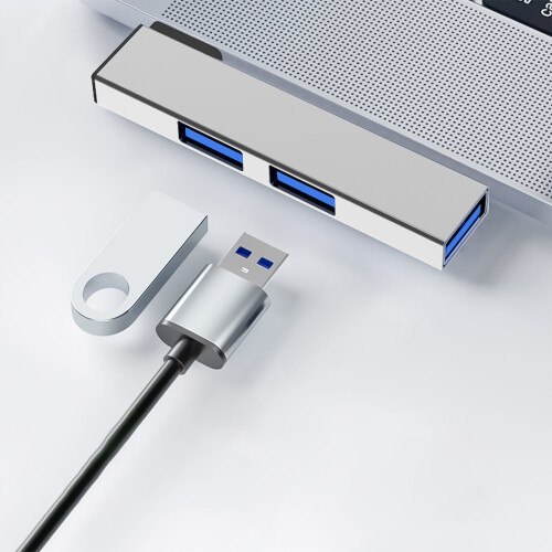 Station d'accueil Hub USB Type C à 90 degrés, extenseur-USB gris 2