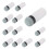 Billiard Cues Tips with Pool Cue Stick Ferrules Screw- Billiard Pool Cue Stick Tips 12mm Pool Stick Tips 1