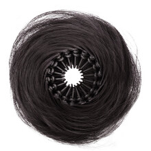 Extensions de cheveux de queue de cheval de postiche-Marron noir